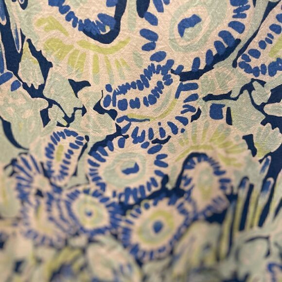 Lily Pulitzer Benicia Tunic Indigo Sunset Swim CoverUp Casual Dress Sz XS Women - Picture 12 of 12